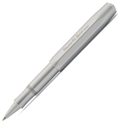 Ручка-роллер KAWECO AL Sport 0.7мм серебристый корпус,