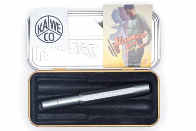 Ручка-роллер KAWECO AL Sport 0.7мм серебристый корпус,