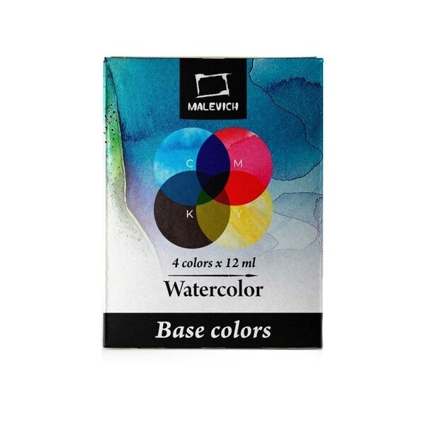 Акварельные краски Frida Малевичъ набор "CMYK" 4 цвета в тубах купить в магазине для художников ArtCraft.Space с доставкой по всему миру