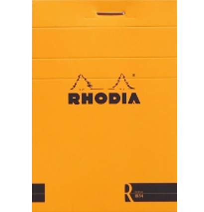 Блокнот Rhodia Basics 8,5х12см микроперфорация нелинованный 70л мягкая обложка оранжевый