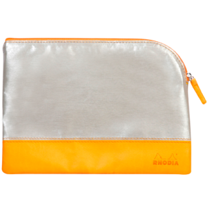 Сумка Rhodiarama, 16x22 см, серебристый, на молнии, иск. кожа 116601C,