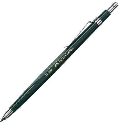 Карандаш цанговый Faber-Castell TK 4600 зеленый, грифель 2 мм HB купить в магазине ArtCraft.Space
