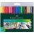 Набор капиллярных ручек Faber-Castell Grip Fineliner 20 цветов перо 0.4 мм купить  в магазине ArtCraft.Space с доставкой по всему миру