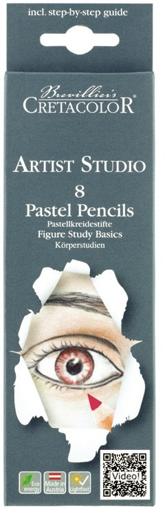 Набор пастельных карандашей "Artist Studio Line" 8 цветов для рисования человеческих фигур Набор пастельных карандашей "Artist Studio Line" 8 цветов для рисования человеческих фигур