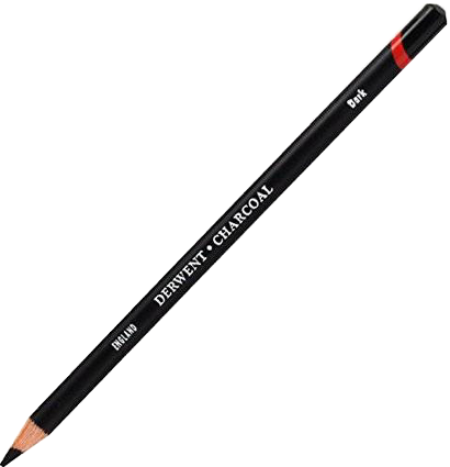 Угольный карандаш Derwent Charcoal Pencil поштучно темный купить в художественном магазине ArtCraft.Space с доставкой по РФ и СНГ