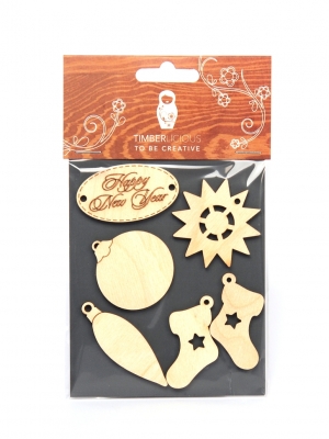 Набор заготовок для декорирования Winter2 фанера 10х14см