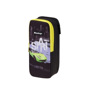 Пенал 2 отделения, 205*80*55 Berlingo "Start", полиэстер, внутренний органайзер, магнит Пенал 2 отделения, 205*80*55 Berlingo "Start", полиэстер, внутренний органайзер, магнит