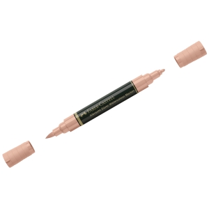 Маркер акварельный пигментированный Faber-Castell "Albrecht Durer", цвет 132 бежево-красный, двухстор., кистев./пулевид.