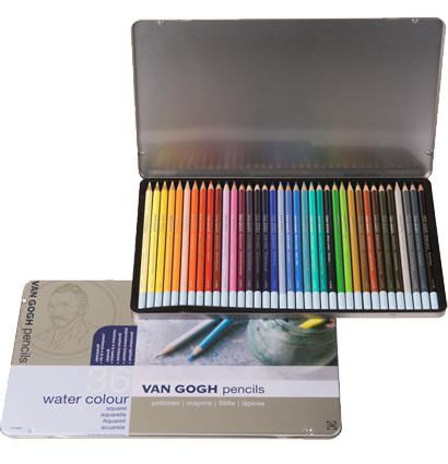 Набор акварельных карандашей Van Gogh Water Color Pencils  Royal Talens 36 цветов купить в магазине товаров для рисования и художников ArtCraft.Space