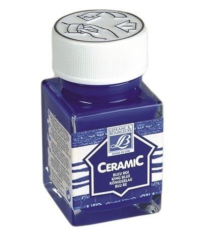 Краска по стеклу и керамике CERAMIC банка 50мл №51 королевский голубой,