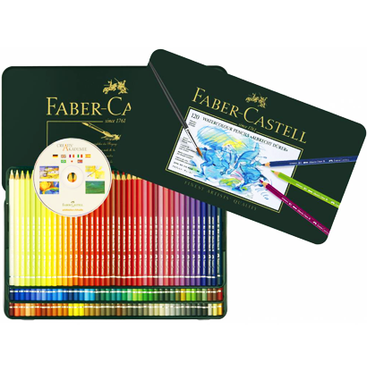 Акварельные карандаши купить Faber Castell Albrecht Durer профессиональные цветные в наборе 120 цветов коллекционное издание в магазине товаров для скетчинга и рисования ArtCraft.Space - Альбрехт Дюрер Акварельные карандаши купить Faber Castell Albrecht Durer профессиональные цветные в наборе 120 цветов коллекционное издание в магазине товаров для скетчинга и рисования ArtCraft.Space - Альбрехт Дюрер