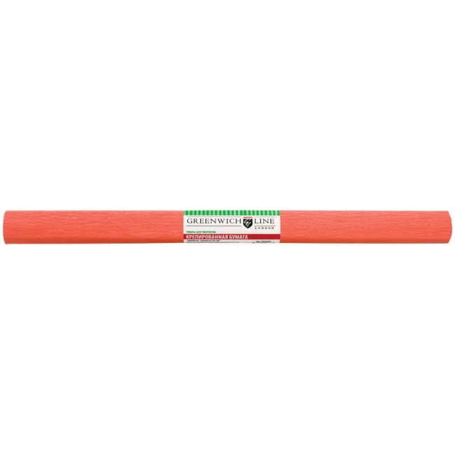 Бумага крепированная Greenwich Line, 50*250см, 32г/м2, лосось, в рулоне