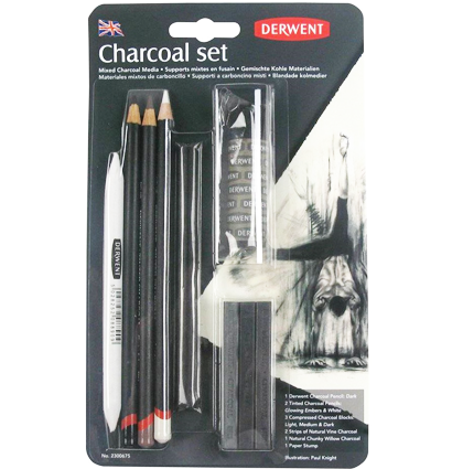 Набор угольных карандашей Derwent Charcoal Pencils 10 предметов купить в художественном магазине ArtCraft.Space