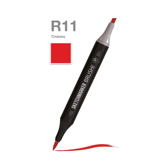 Маркер SKETCHMARKER Brush двухсторонний на спирт.основе цв.R11 Сланец