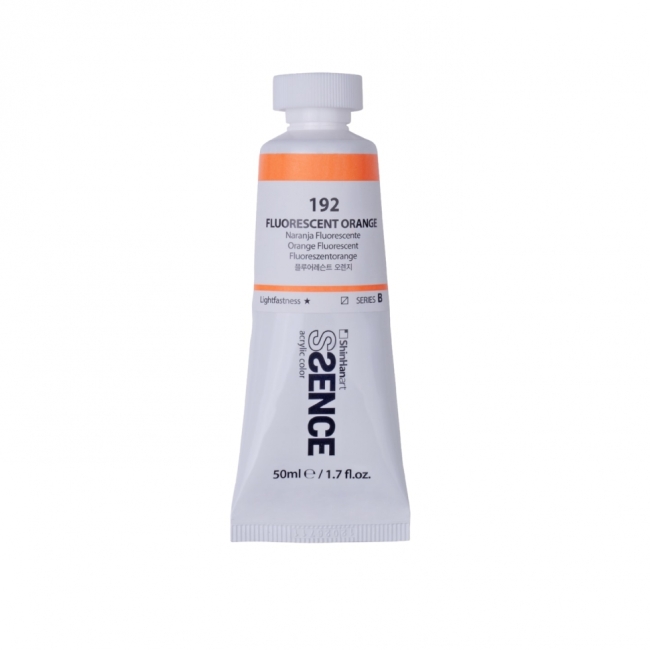 Краска акриловая ShinHan Ssence туба 50мл №192 Оранжевый флуоресцентный Краска акриловая ShinHan Ssence туба 50мл №192 Оранжевый флуоресцентный
