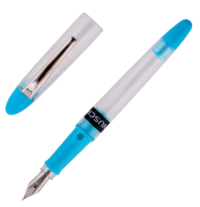 Ручка перьевая Manuscript Clarity Handwriting Nib синий корпус и 2 черных картриджа купить в магазине ArtCraft.Space с доставкой