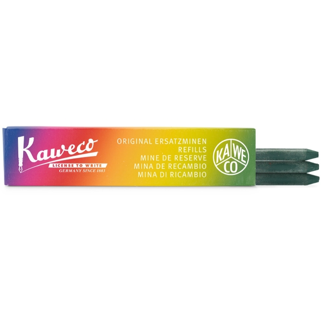 Набор грифелей для механических карандашей KAWECO 3шт 5.6мм зеленый
