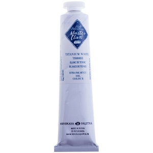 Краска масляная художественная Мастер-Класс, 48мл, туба, белила титановые