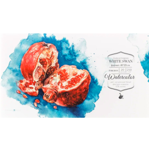 Склейка для акварели "White Swan", Torshon, 250 г/м, 40х23, 20л