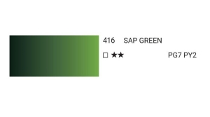 Краска акварельная SH WATER COLOR PRO туба 12мл №416 травяной зеленый  6шт/упак,