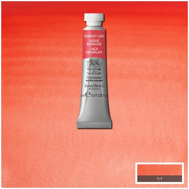 Акварель художественная, 5 мл, алый