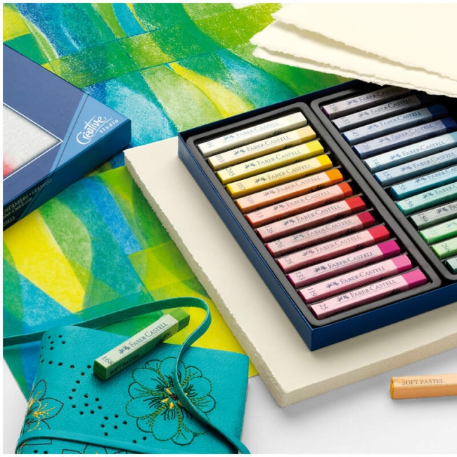 Пастель мягкая сухая Faber-Castell Soft Pastels художественная 12 цветов в картонной упаковке купить в магазине товаров для рисования ArtCraft.Space с доставкой по РФ и СНГ Пастель мягкая сухая Faber-Castell Soft Pastels художественная 12 цветов в картонной упаковке купить в магазине товаров для рисования ArtCraft.Space с доставкой по РФ и СНГ