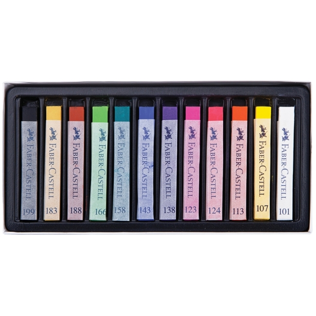 Пастель Faber-Castell "Soft pastels", 12 цв., картон. упак. Пастель Faber-Castell "Soft pastels", 12 цв., картон. упак.