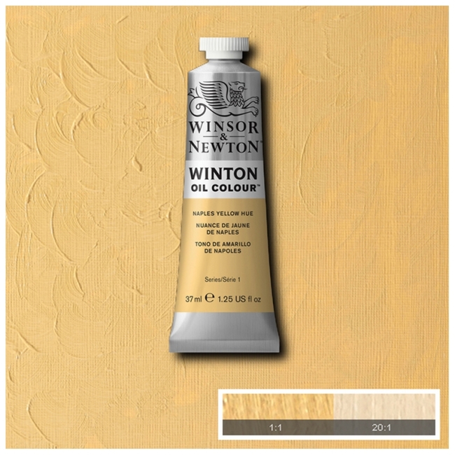 Масляные краски Winton, 37мл, оттенок желтый Неаполь