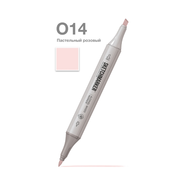 Маркер SKETCHMARKER двухсторонний на спирт.основе цв.O14 Пастельный розовый
