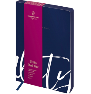 Записная книжка А5 80л. ЛАЙТ, кожзам, Greenwich Line "Utility. Dark blue", тон. блок, цв. срез
