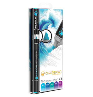 Наборы маркеров из 5 штук "Холодные тона"