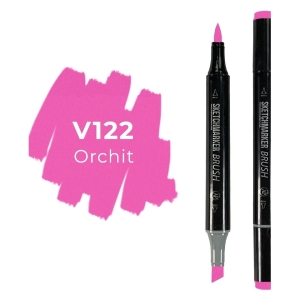 Маркер SKETCHMARKER Brush двухсторонний на спирт.основе цв.V122 Орхидея Маркер SKETCHMARKER Brush двухсторонний на спирт.основе цв.V122 Орхидея