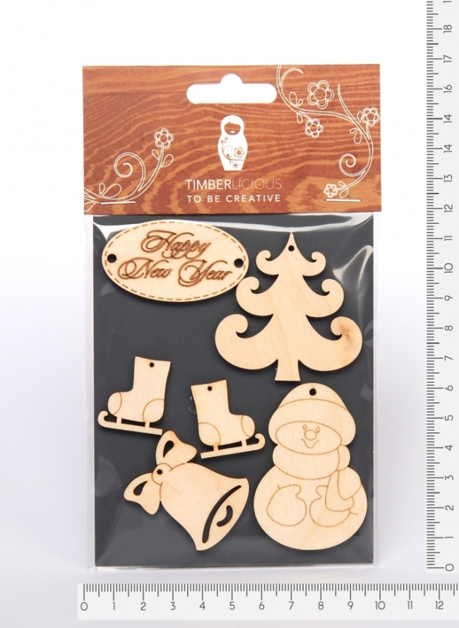 Набор заготовок для декорирования Winter3 фанера 10х14см,