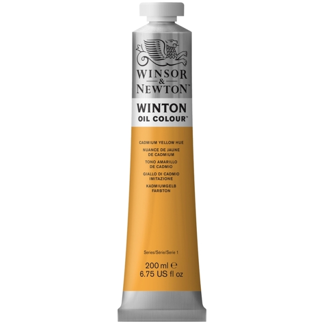 Краска масляная художественная Winsor&Newton "Winton", 200мл, туба, кадмий желтый