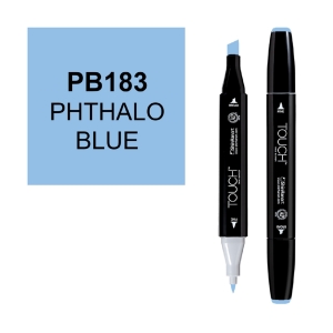 Маркер двухсторонний спиртовой TOUCH TWIN PB183 Синий фталоцианин Маркер двухсторонний спиртовой TOUCH TWIN PB183 Синий фталоцианин