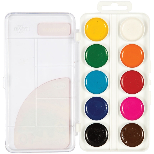 Акварель Гамма "Мультики" медовая детская 10 цветов в пластиковом кейсе купить в художественном магазине ArtCraft.Space с доставкой по всему миру Акварель Гамма "Мультики" медовая детская 10 цветов в пластиковом кейсе купить в художественном магазине ArtCraft.Space с доставкой по всему миру