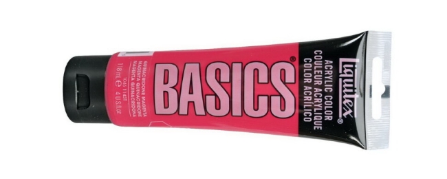 Краска акриловая Liquitex Basics №114 маджента квинакридон 118 мл купить в художественном магазине ArtCraft.Space с доставкой по всему миру