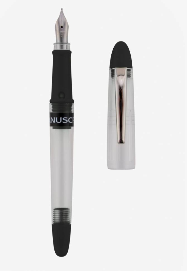 Ручка перьевая Manuscript Clarity Handwriting Nib черный корпус и 2 черных картриджа купить в магазине ArtCraft.Space с доставкой
