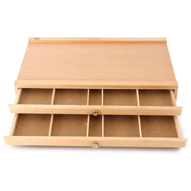 Органайзер для пастели Гамма "Студия", 2 уровня, 27*7,3*41см, бук