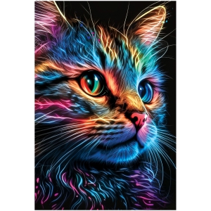 Пазл  160 эл. ТРИ СОВЫ "Неоновый кот"