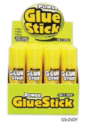 Клей-карандаш 25 гр желтый дизайн.,без запаха, не токсичен, при нанесение на поверхность не деформирует бумагу-картон