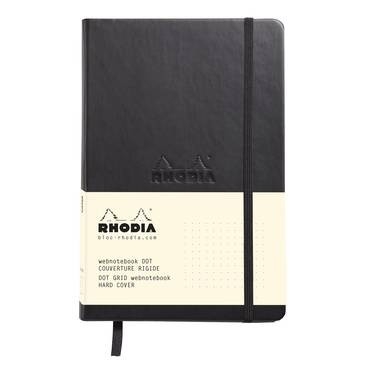 Блокнот Rhodia Webnotebook в точку твердая обложка черный А6 / 96 листов / 90 гм купить в художественном магазине ArtCraft.Space