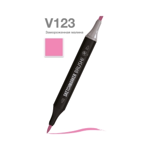 Маркер SKETCHMARKER Brush двухсторонний на спирт.основе цв.V123 Замороженная малина Маркер SKETCHMARKER Brush двухсторонний на спирт.основе цв.V123 Замороженная малина