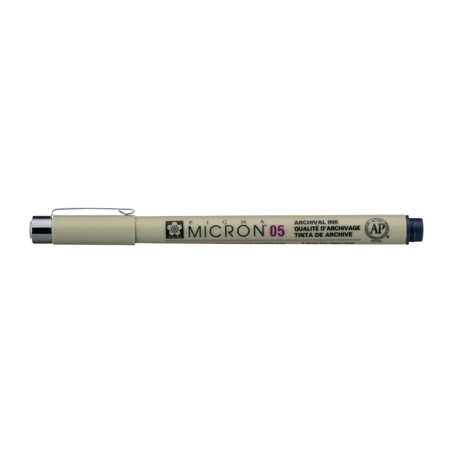 Ручка капиллярная Pigma Micron 0.45мм Иссиня-черный