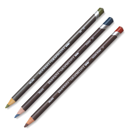 Набор акварельных карандашей Graphitint Derwent 12 цветов в металлическом кейсе купить в фирменном магазине товаров для рисования ArtCraft.Space с доставкой по РФ и СНГ