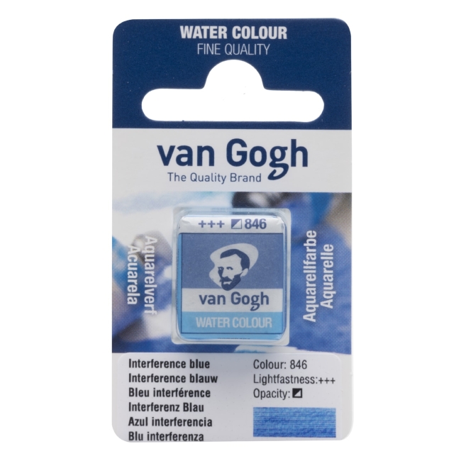 Краска акварельная Van Gogh кювета №846 Синий интерферентный