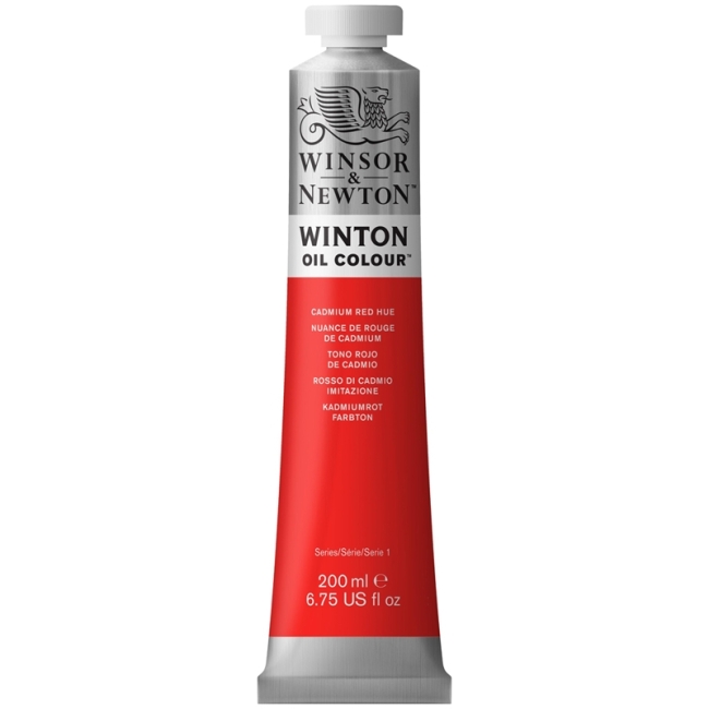 Краска масляная художественная Winsor&Newton "Winton", 200мл, туба, кадмий красный
