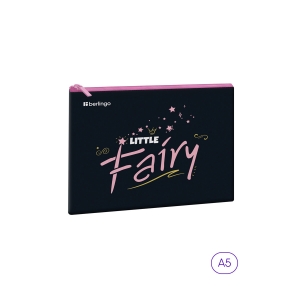 Папка 1 отделение, А5 Berlingo "Little fairy", 255*205мм, ПВХ, на молнии