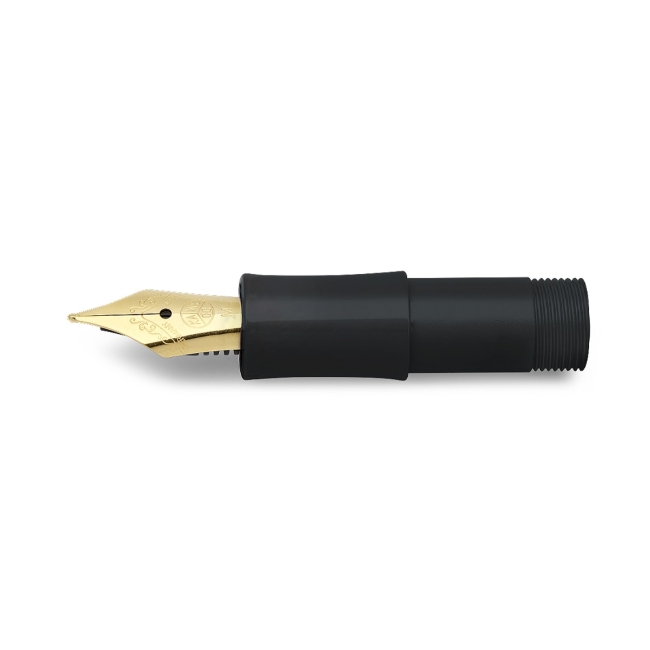 Перо с секцией захвата для ручек KAWECO CLASSIC Sport M 0.9мм черный золотой