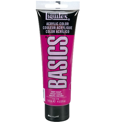 Краска акриловая Liquitex Basics №115 фиолетовый темный 118 мл купить в художественном магазине ArtCraft.Space с доставкой по всему миру